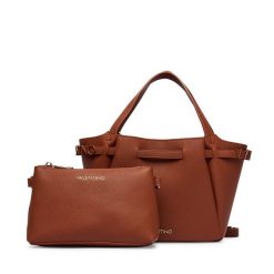 Torebka Valentino. Brązowe torebki klasyczne damskie Valentino, bez wzorów, bez dodatków. Za 649.99 zł.