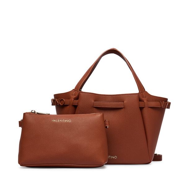 Torebka Valentino. Brązowe torebki klasyczne damskie Valentino, bez wzorów, bez dodatków. Za 649.99 zł.