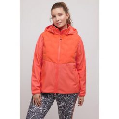 Damskie Kurtka Softshell pikowane wstawki dwukierunkowy suwak. Brązowe kurtki damskie Ulla Popken, plus size, bez wzorów, z elastanu, bez kaptura. Za 639.99 zł.