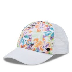 Czapka z daszkiem Roxy. Białe czapki z daszkiem damskie Roxy, bez wzorów. Za 99.99 zł.