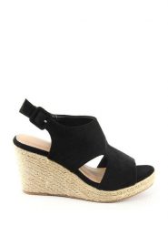 Sixth Sens Sandały w kolorze czarnym na koturnie rozmiar: 36. Czarne sandały damskie Sixth Sens, bez wzorów, bez obcasa, na koturnie. Za 104.99 zł.