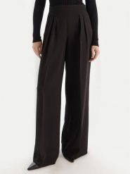 TWINSET Spodnie palazzo 252TT2401 Czarny Wide Leg. Czarne spodnie materiałowe damskie Twinset, bez wzorów, z materiału. Za 1,149.00 zł.