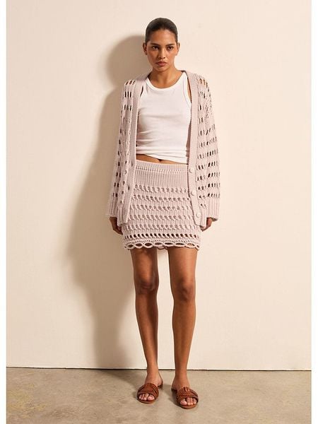 STEFANEL Kardigan w kolorze jasnoróżowym rozmiar: S. Różowe kardigany damskie Stefanel, s, bez wzorów. Za 347.99 zł.