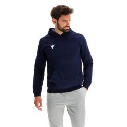 Bluza z kapturem Macron banjo hero. Niebieskie bluzy z kapturem męskie Macron, xl, z bawełny. Za 219.00 zł.