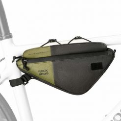 Torba rowerowa trójkątna z paskiem na ramię – 0,7 L. Czarne torby męskie na ramię ROCKBROS, bez wzorów, z materiału, na ramię. Za 91.00 zł.