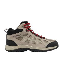 Buty Columbia Redmond III Mid beżowe do wędrówek. Brązowe buty trekkingowe męskie Columbia, z materiału, bez zapięcia, trekkingowe. Za 460.55 zł.
