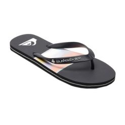 Japonki plażowe męskie Quiksilver Molokai Airbrushed. Czarne klapki i japonki męskie Quiksilver, z gumy. Za 55.99 zł.