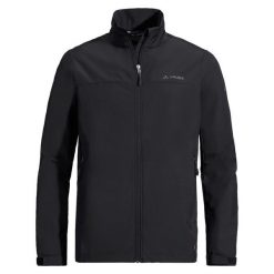 Kurtka softshell męska Vaude Hurricane Jacket IV. Czarne kurtki męskie Vaude, m, bez wzorów, z softshellu, bez kaptura. Za 303.99 zł.