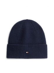Tommy Hilfiger czapka z kaszmiru Mężczyźni Kaszmir (100%) niebieski, ONE SIZE. Niebieskie czapki męskie Tommy Hilfiger, bez wzorów, z kaszmiru. Za 369.95 zł.