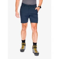 Spodenki turystyczne męskie Fjallraven Abisko Trail Stretch Shorts. Niebieskie szorty męskie Fjällräven, bez kołnierzyka. Za 466.99 zł.