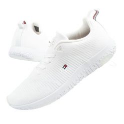 Buty sportowe sneakersy męskie Tommy Hilfiger Corporate. Białe buty sportowe na co dzień męskie Tommy Hilfiger, bez zapięcia. Za 399.00 zł.