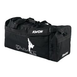 Torba sportowa do karate Kwon. Czarne torby męskie na ramię KWON, bez wzorów, z nylonu, na ramię, duże. Za 170.00 zł.