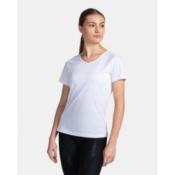 Damska koszulka biegowa Kilpi DIMA-W. Białe t-shirty damskie Kilpi, s, bez wzorów, z materiału, bez kołnierzyka. Za 81.23 zł.