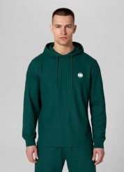 Bluza męska Pitbull z kapturem Pique Rockey. Szare bluzy sportowe męskie PITBULL, na lato, bez wzorów, z bawełny, bez kołnierzyka, bez ramiączek. Za 179.00 zł.