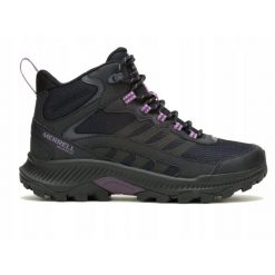 Buty trekkingowe damskie MERRELL SPEED STRIKE 2 MID wysokie wodoodporne. Czarne obuwie trekkingowe damskie MERRELL. Za 279.99 zł.