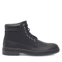 Trapery Lasocki. Czarne buty zimowe męskie Lasocki, bez zapięcia. Za 195.99 zł.