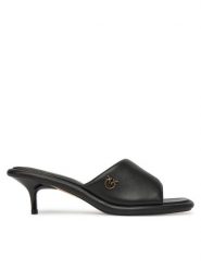 PINKO Klapki Tara 01 SD0277 P003 Czarny. Czarne klapki damskie Pinko, bez wzorów, ze skóry, bez obcasa. Za 1,199.00 zł.
