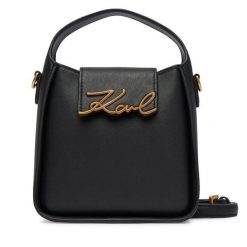 Torebka KARL LAGERFELD. Czarne torebki klasyczne damskie Karl Lagerfeld, bez wzorów, bez dodatków. Za 1,099.00 zł.
