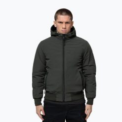 Kurtka męska Pitbull York Hooded. Zielone kurtki męskie PITBULL, m, bez wzorów, z elastanu, bez kaptura. Za 299.99 zł.