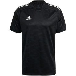 Koszulka męska adidas Condivo 21 JSY. Czarne t-shirty sportowe męskie Adidas, m, z poliesteru, bez ramiączek, na fitness i siłownię. Za 137.99 zł.