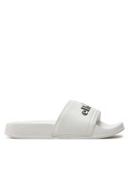 Ellesse Klapki Filippo Slide SGVF0834 Biały. Białe klapki damskie Ellesse, bez wzorów, ze skóry, bez obcasa. Za 99.99 zł.