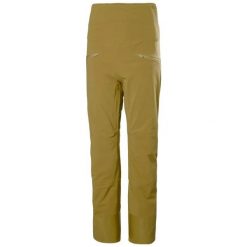Spodnie narciarskie dla kobiet Helly Hansen Alphelia Hi Waist. Brązowe spodnie materiałowe damskie Helly Hansen, bez wzorów, sportowe. Za 1,338.00 zł.