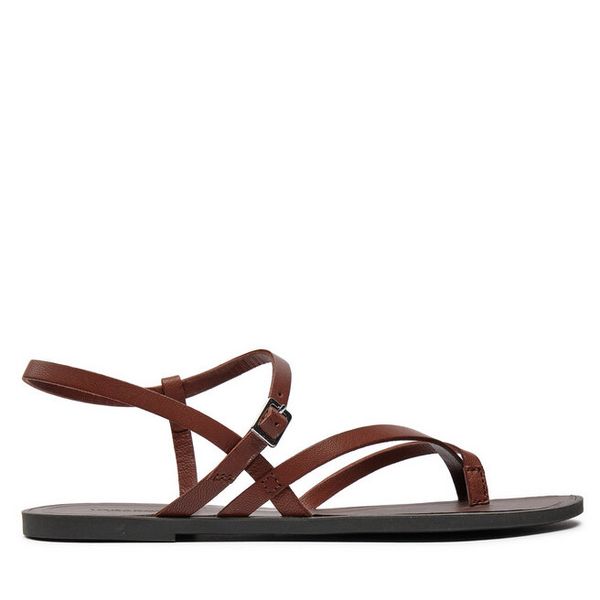 Sandały Vagabond Shoemakers. Brązowe sandały damskie Vagabond Shoemakers, bez wzorów, bez obcasa, na płaskiej podeszwie. Za 419.99 zł.