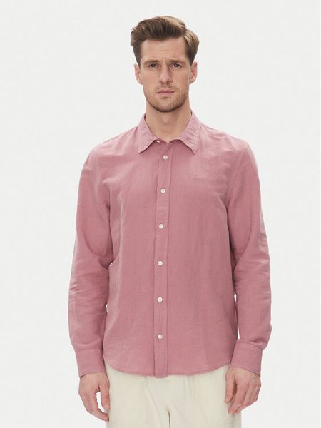 Lee Koszula Patch 112363906 Różowy Regular Fit. Czerwone koszule męskie Lee, m, bez wzorów, z bawełny, bez kołnierzyka, bez ramiączek. Za 129.99 zł.