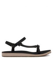 Teva Sandały Original Universal Slim 1151031 Czarny. Czarne sandały damskie Teva, bez wzorów, ze skóry, bez obcasa, na płaskiej podeszwie. Za 250.99 zł.