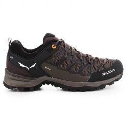 Buty trekkingowe męskie Salewa Mtn Trainer Lite Gtx. Brązowe buty trekkingowe męskie Salewa, z materiału, bez zapięcia, trekkingowe. Za 765.00 zł.