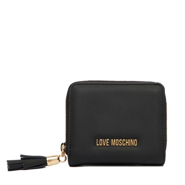 Portfel LOVE MOSCHINO. Czarne portfele damskie Love Moschino, bez wzorów. Za 429.99 zł.