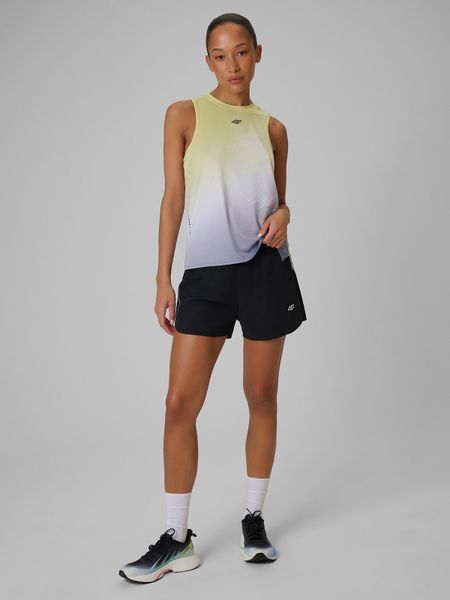 4F Spodenki do biegania szybkoschnące damskie - czarne XL. Czarne szorty damskie 4f, bez wzorów, z podwyższonym stanem. Za 199.99 zł.