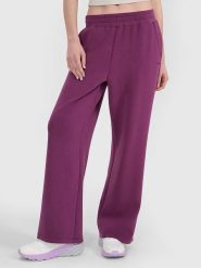 4F Spodnie dresowe w kolorze fioletowym rozmiar: S. Różowe spodnie dresowe damskie 4f, s, bez wzorów, z bawełny. Za 100.04 zł.