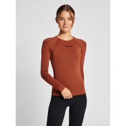 Damski bezszwowy kostium kąpielowy Hummel Shaping. Brązowe stroje jednoczęściowe damskie HUMMEL, xs, bez wzorów. Za 135.00 zł.