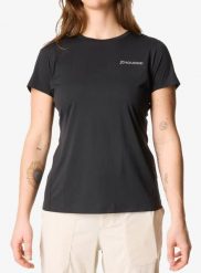 Koszulka szybkoschnąca damska Houdini Pace Air Message Tee. Czarne t-shirty damskie Houdini, l, bez wzorów, z dzianiny, bez kołnierzyka. Za 307.99 zł.
