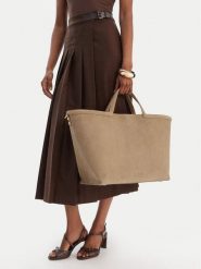 GINO ROSSI Torebka EO-LA224-19153A Beżowy. Brązowe torebki klasyczne damskie Gino Rossi, bez wzorów, ze skóry, bez dodatków. Za 659.99 zł.