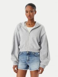 HUGO Bluza Dolpie 50563749 Szary Regular Fit. Szare bluzy bez kaptura damskie Hugo, xs, z bawełny. Za 549.99 zł.