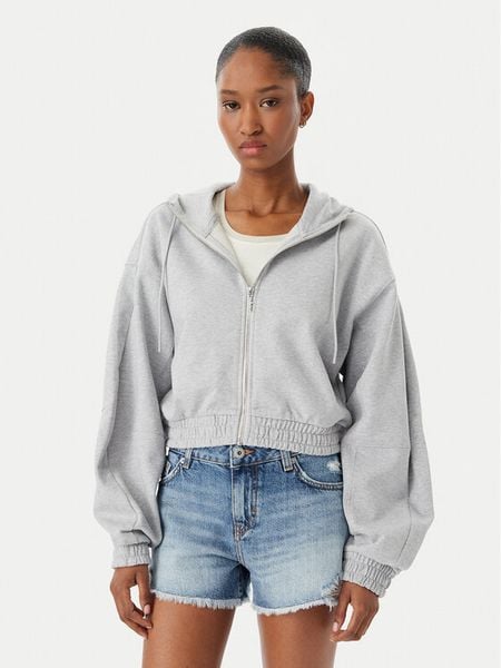 HUGO Bluza Dolpie 50563749 Szary Regular Fit. Szare bluzy bez kaptura damskie Hugo, xs, z bawełny. Za 549.99 zł.