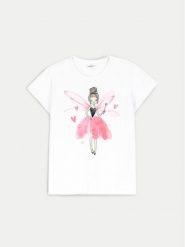 Coccodrillo T-Shirt ZC4143202VGA Biały Regular Fit. Białe koszulki dziewczęce COCCODRILLO, bez wzorów, z bawełny, bez ramiączek. Za 29.99 zł.