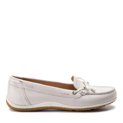Mokasyny Geox. Białe mokasyny damskie Geox. Za 329.99 zł.