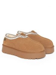 Gooce Skórzane botki zimowe "Wael" w kolorze jasnobrązowym rozmiar: 37. Brązowe botki damskie Gooce, na zimę, z wełny, bez obcasa, na platformie, bez zapięcia. Za 173.99 zł.