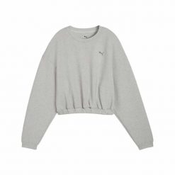 Bluza sportowa damska Puma CLOUDSPUN CREW 52746104. Szare bluzy bez kaptura damskie Puma, l, bez wzorów, z tkaniny, bez ramiączek, bez kaptura. Za 156.99 zł.