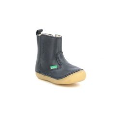Botki dziecięce KICKERS SOCOOL. Niebieskie buty zimowe męskie Kickers, z gumy, bez zapięcia. Za 109.99 zł.