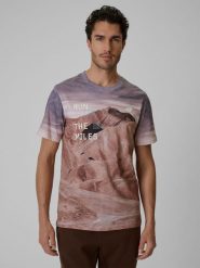 4F T-shirt regular z nadrukiem męski - multikolor L. T-shirty męskie 4f, l, bez wzorów, z materiału, bez kołnierzyka. Za 99.99 zł.