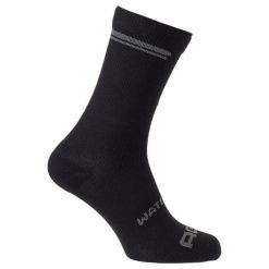 Skarpetki rowerowe wodoodporne z wełną merino czarne. Czarne skarpetki damskie Agu, bez wzorów, z materiału. Za 372.95 zł.