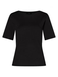 More & More Koszulka w kolorze czarnym rozmiar: 34. Czarne bluzki damskie MORE & MORE, bez wzorów, z bawełny, bez kołnierzyka. Za 43.99 zł.