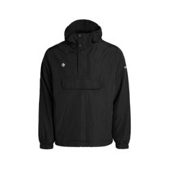 Kurtka wiatrówka typu kangur CHIETI z kapturem i centralną kieszenią zapinaną na. Czarne kurtki damskie IZAS, bez wzorów, z nylonu, z kapturem. Za 399.96 zł.