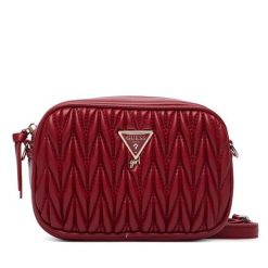 Torebka Guess. Czerwone listonoszki damskie Guess, z aplikacjami, bez dodatków. Za 264.99 zł.