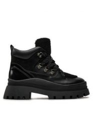 Aldo Botki Cozettia 13838046 Czarny. Czarne botki damskie Aldo, z materiału, bez obcasa, na płaskiej podeszwie, bez zapięcia. Za 319.99 zł.