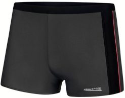Bokserki pływackie męskie Aqua Speed Jason. Czarne kąpielówki męskie Aqua-Speed, m, bez wzorów, z dzianiny, do pływania. Za 60.00 zł.